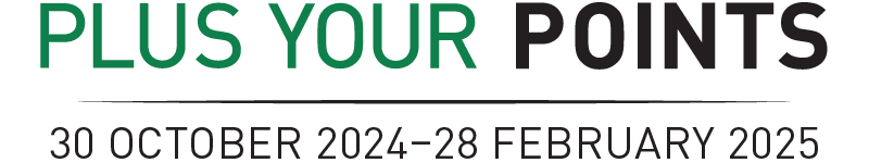 Plus Your Points | 30 October 2024 - 28 February 2025